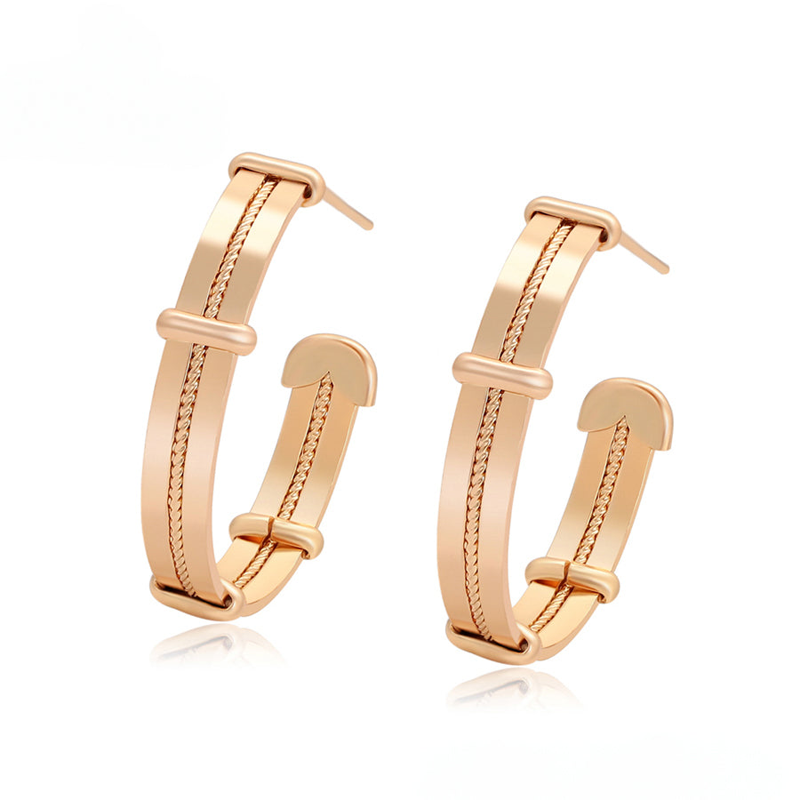 MG000932906 - 18K Rose-Gold Plated Hoops image 0