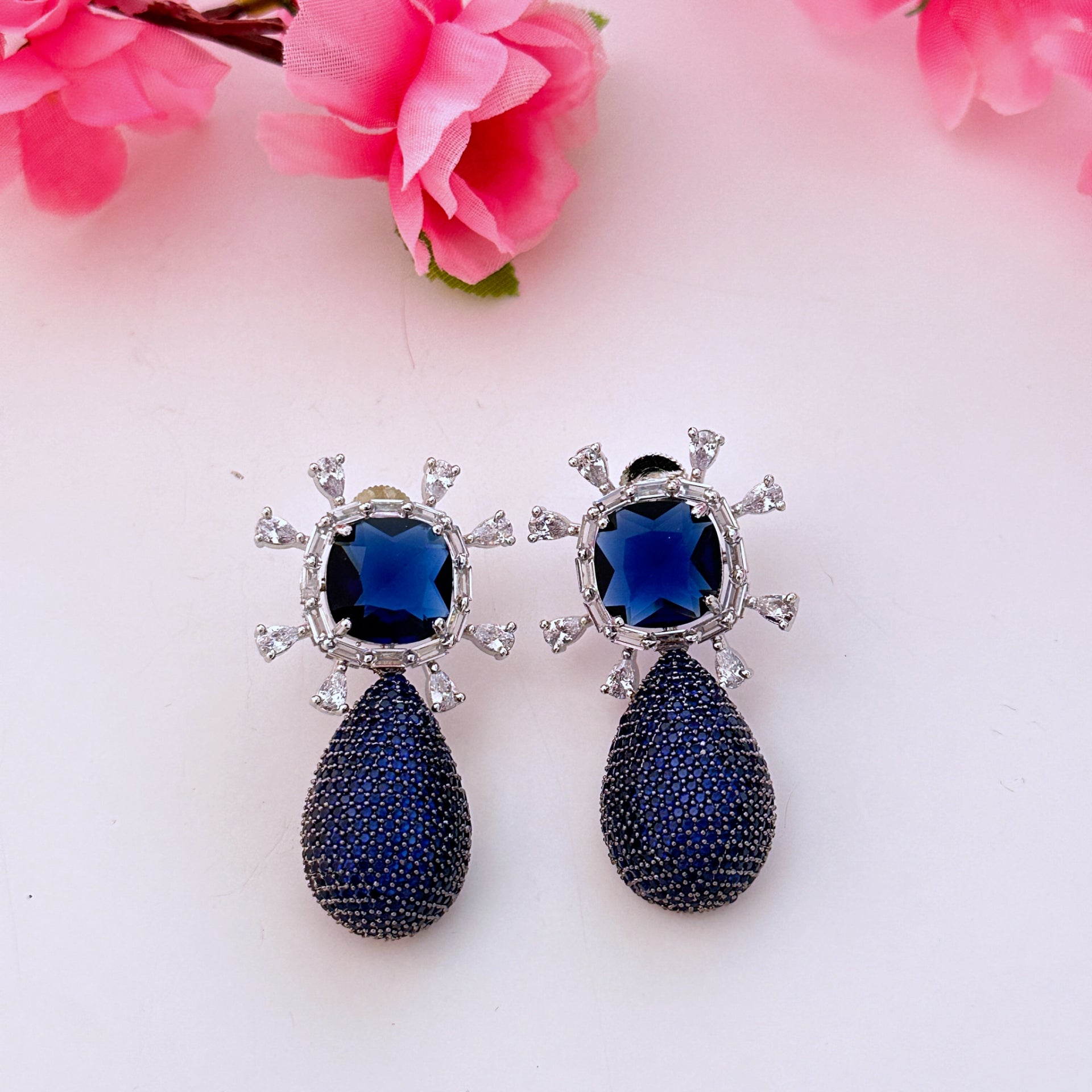 CUEABL0179 - Victorian Polish Cubic Zirconia Earrings