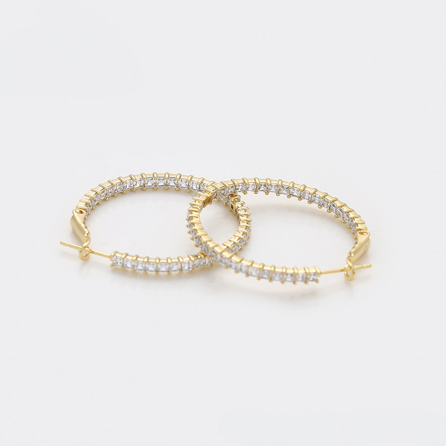 MG000881926 - 14K Gold-Plated Cubic Zirconia Hoops image 4