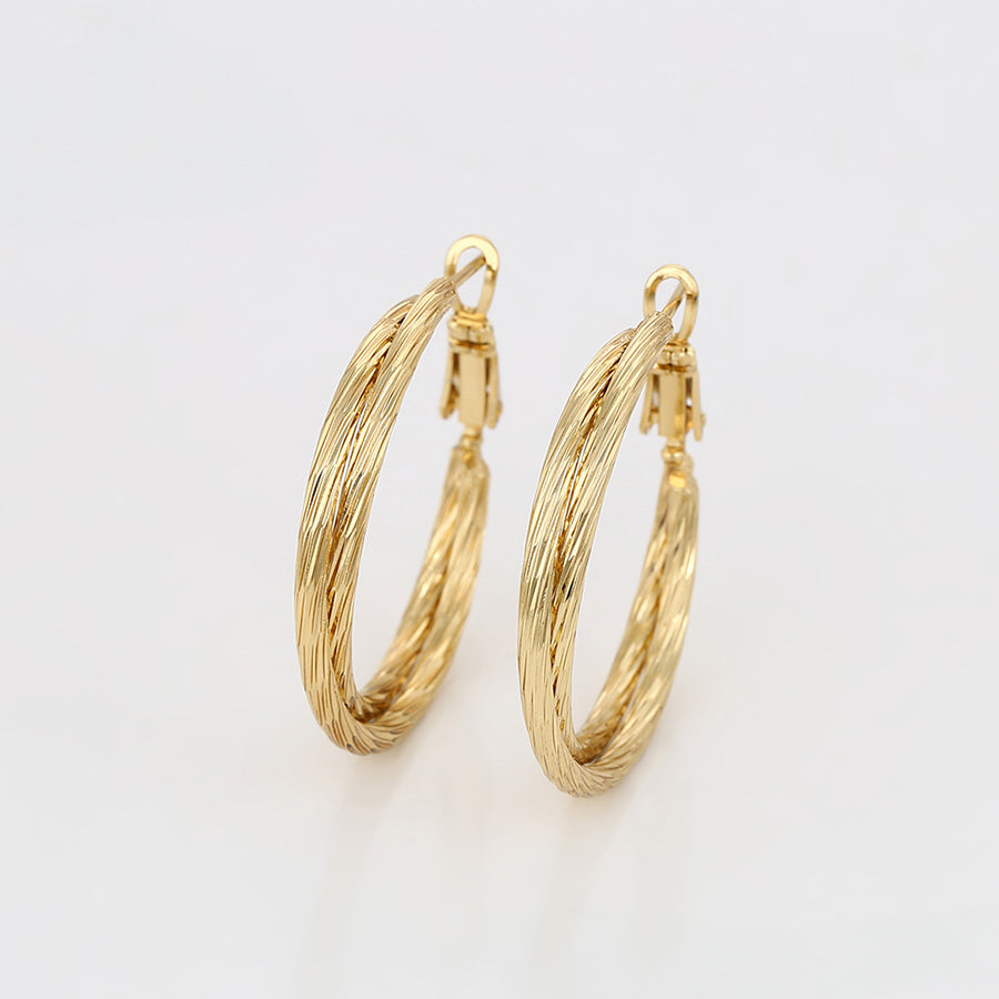MG001023192 - 14K Gold-Plated Hoops image 1