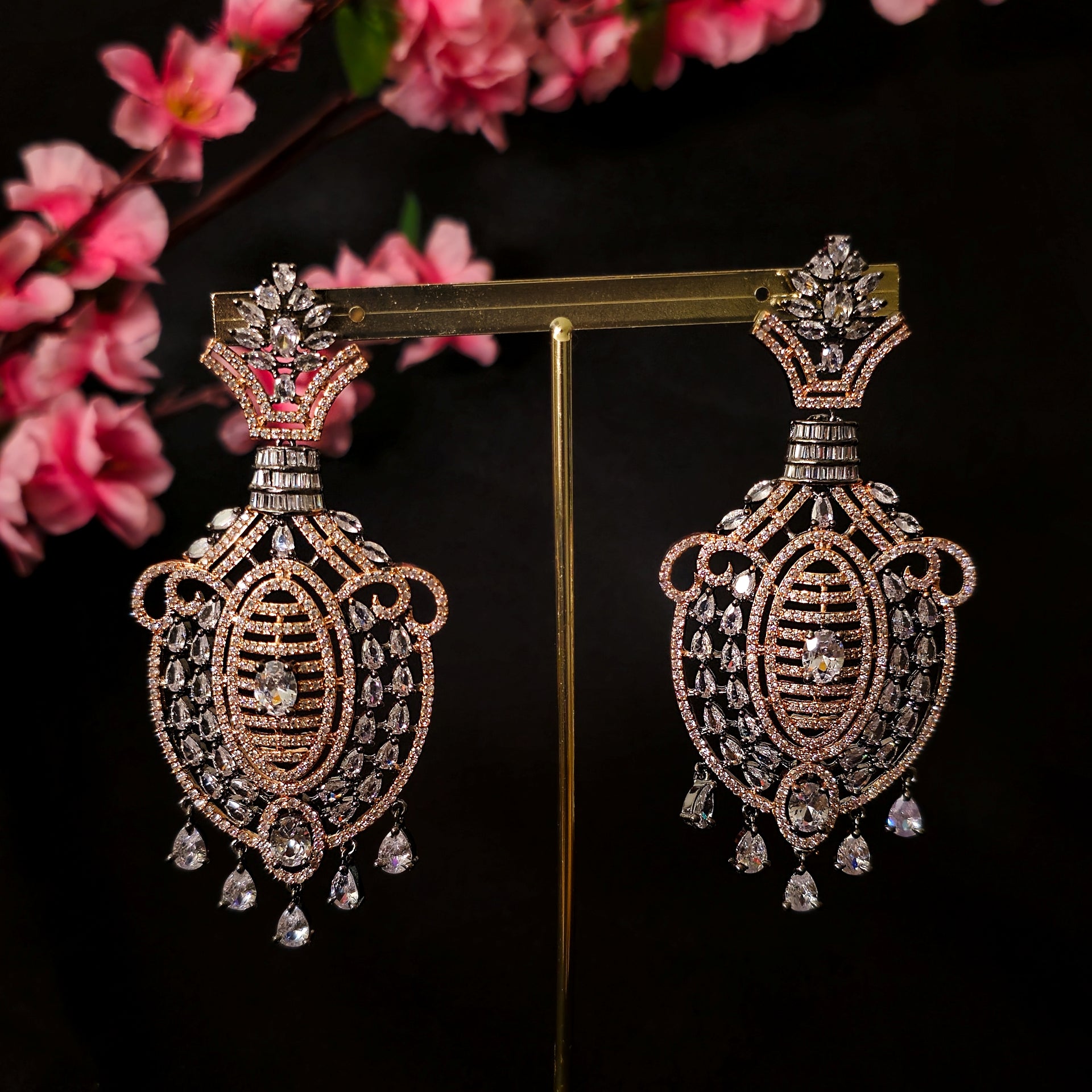 VIEACL0182 - Victorian American Diamond Earrings