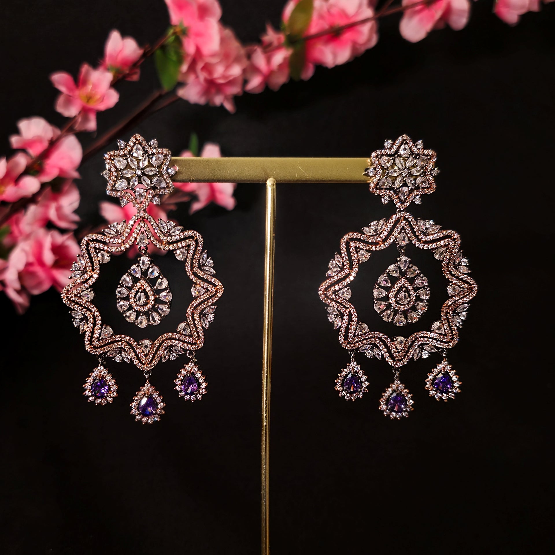 VIEAPU0182 - Victorian American Diamond Earrings