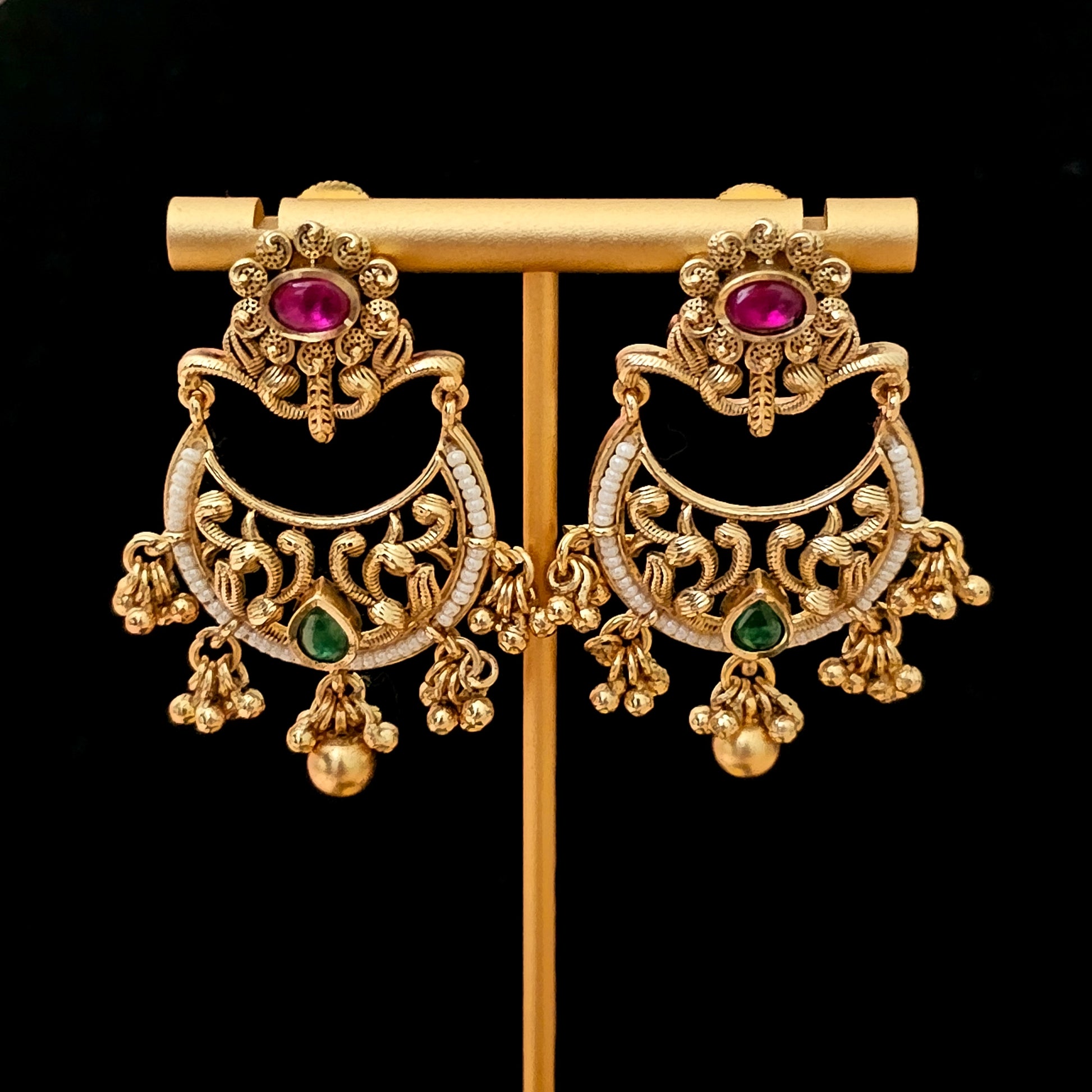 GGNEGO0083 - Gold Plated Kundan Necklace Set