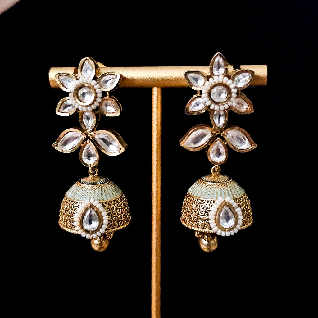GGNEGO0086 - Gold Plated Kundan Necklace Set