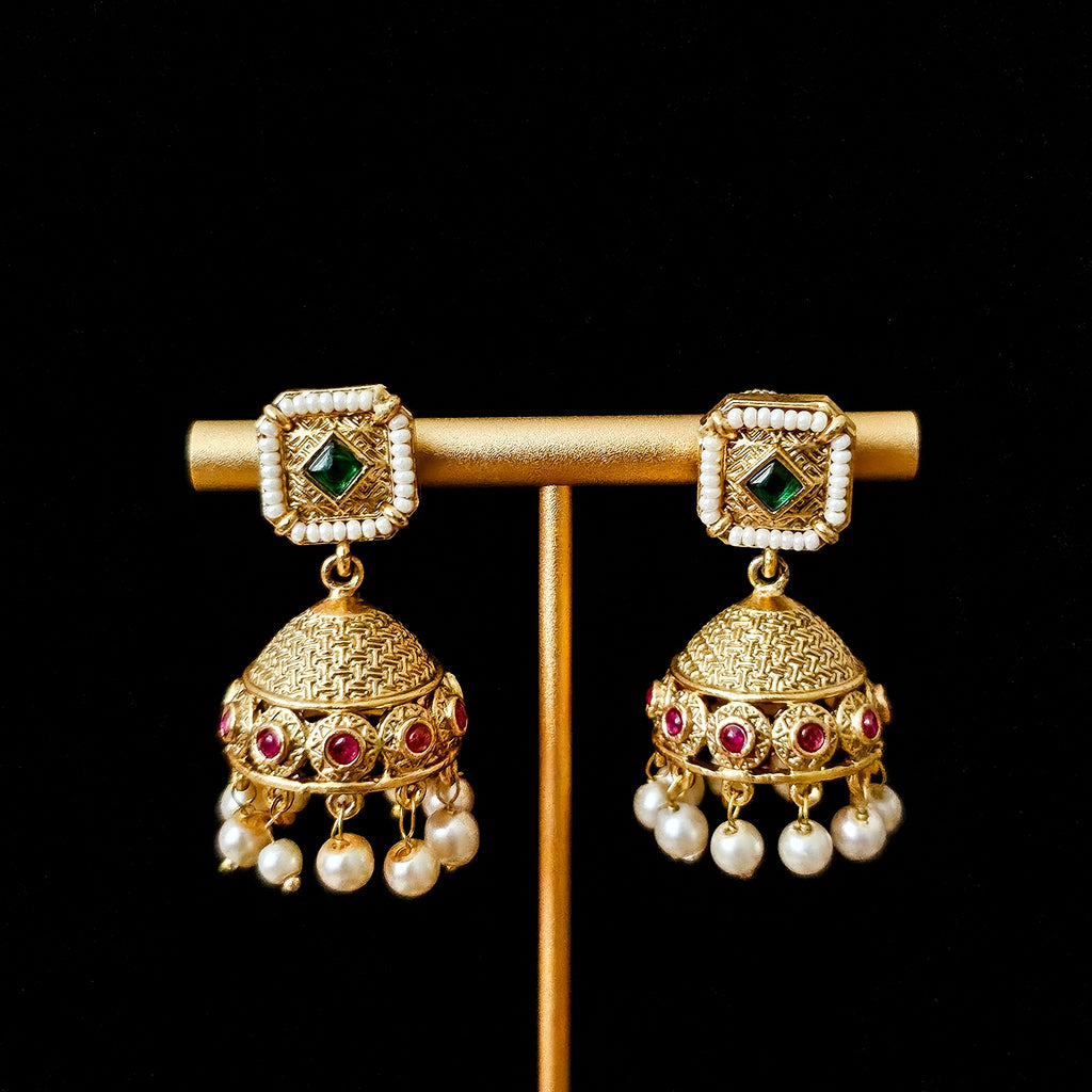 RACHGO0076 - Gold Plated Rajwadi Choker Set