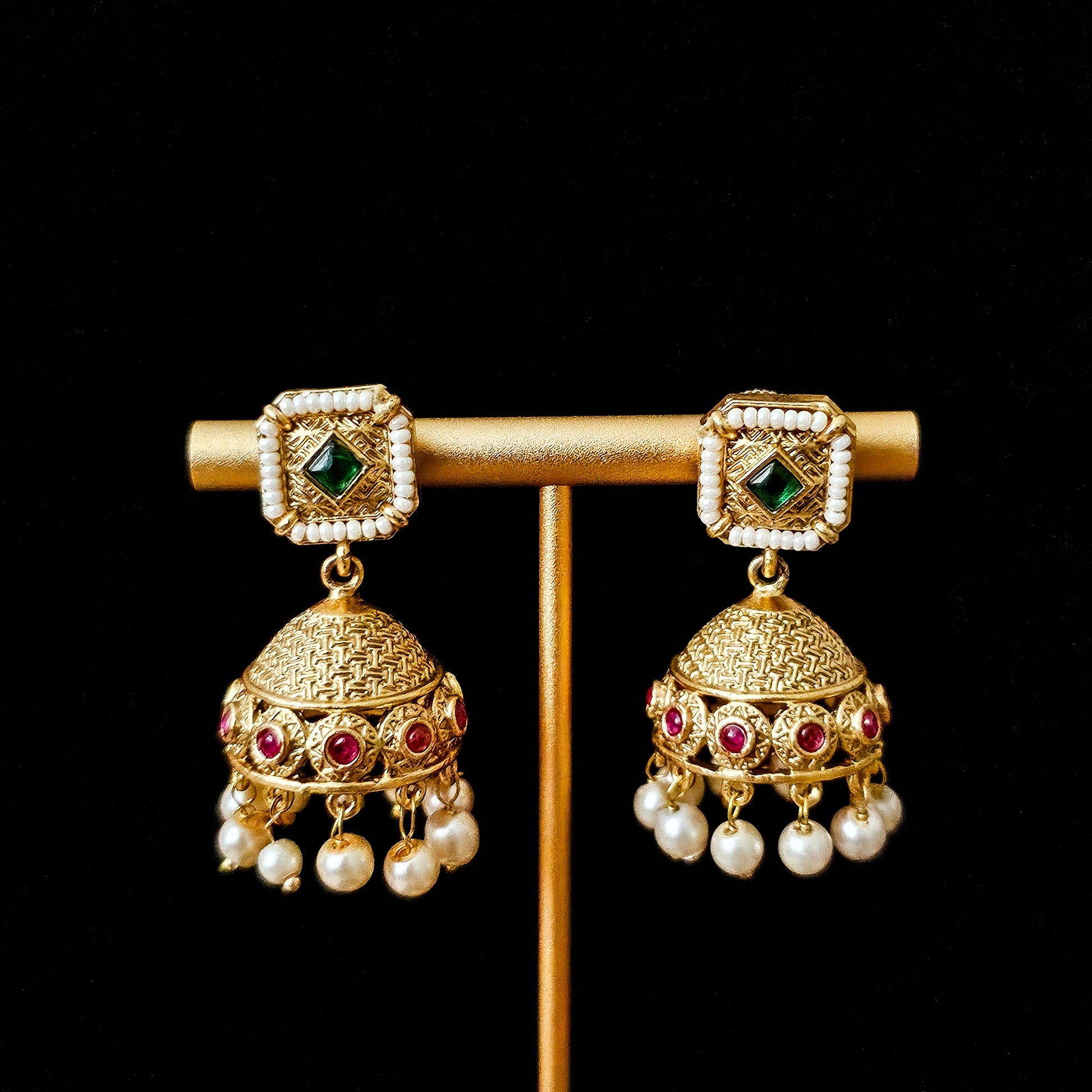 RACHGO0076 - Gold Plated Rajwadi Choker Set