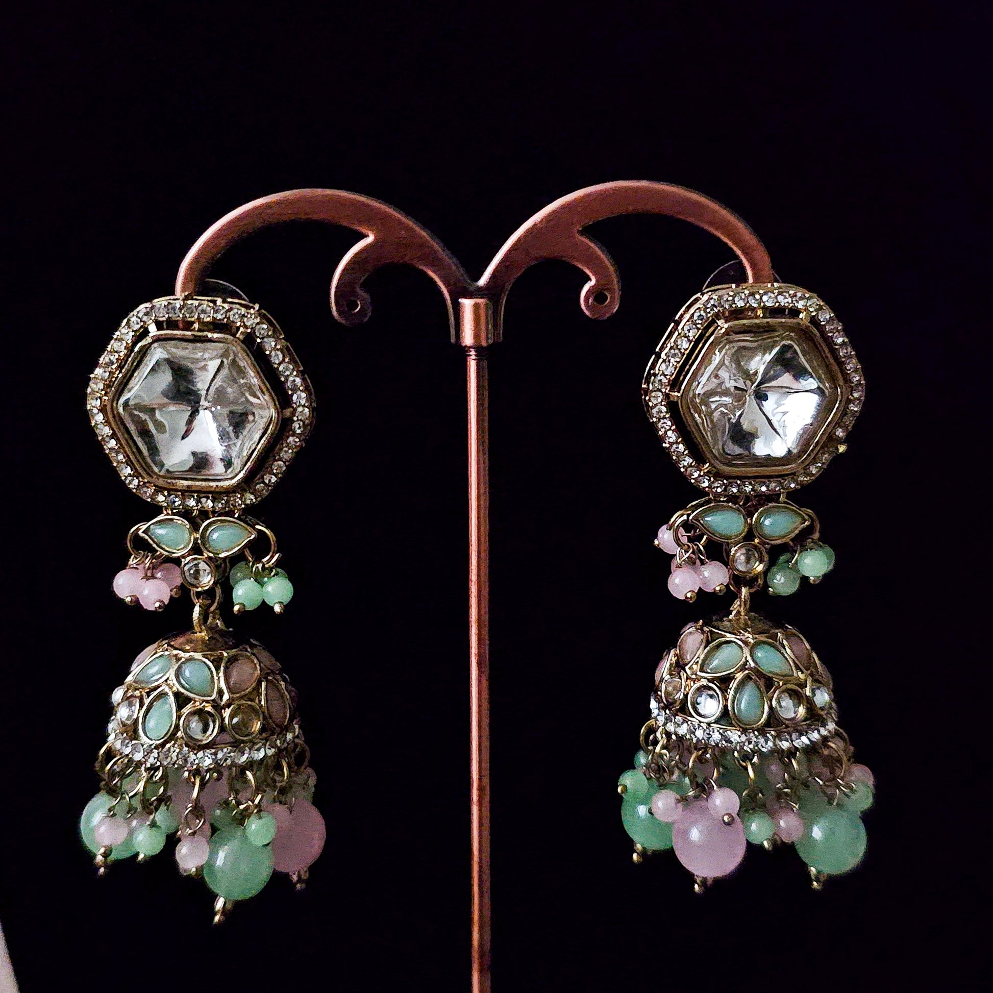 KUCHMP0154 - Gold Plated Kundan Choker Set