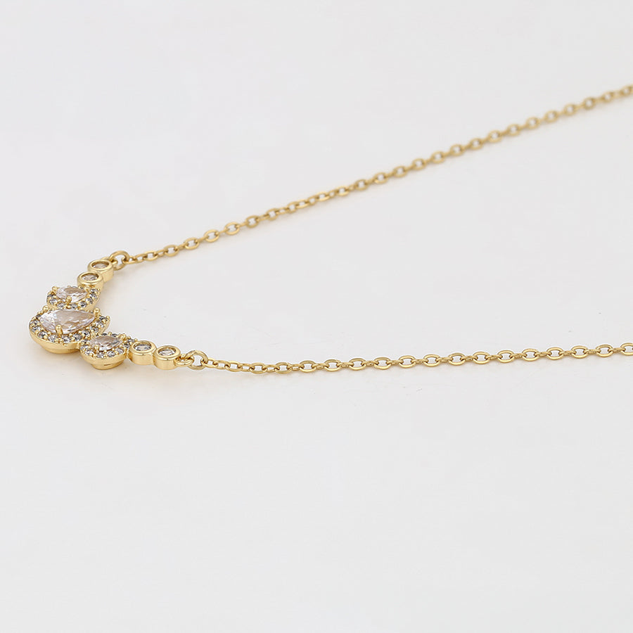 MG001031334 - 14K Gold-Plated Cubic Zirconia Necklace image 3