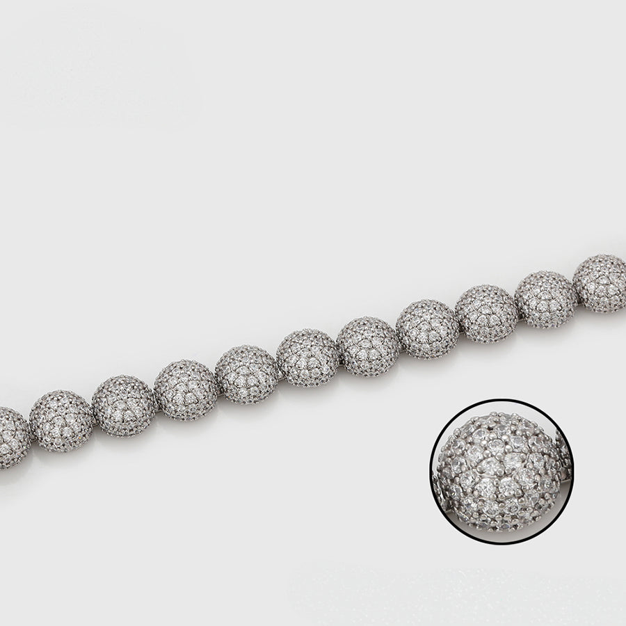 MG00805052 - Platinum-Plated Ball Bracelet image 1