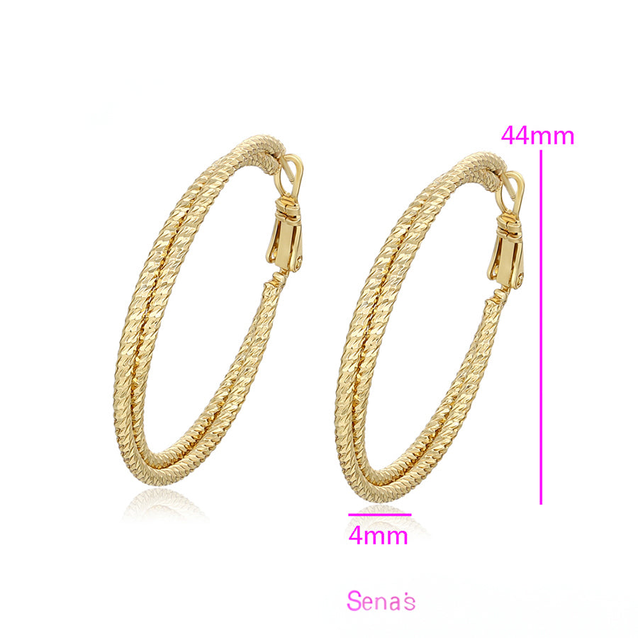 MG001030015 - 14K Gold-Plated Hoops image 2