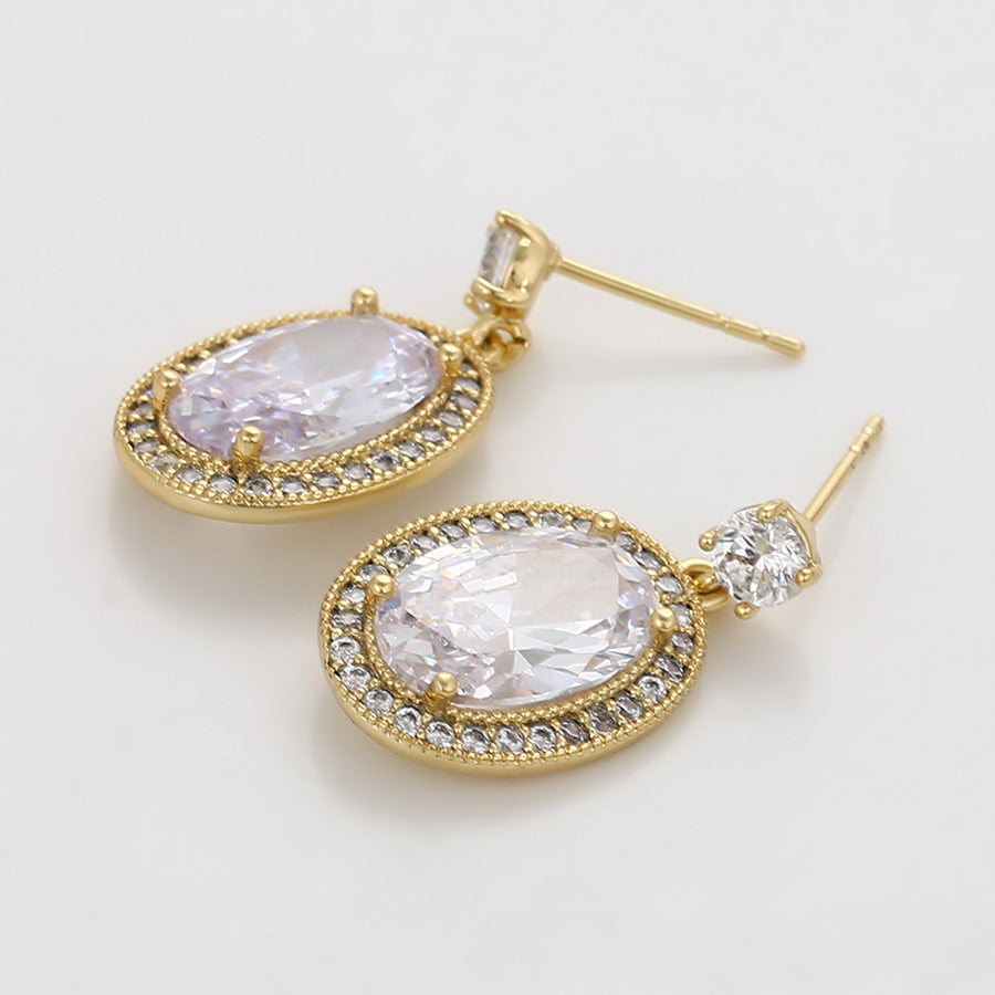 MG000884160 - 14K Gold-Plated Cubic Zirconia Earrings image 1