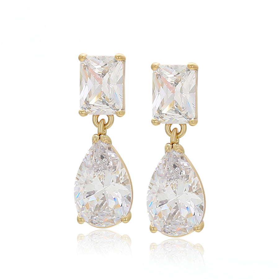 MG000889795 - 14K Gold-Plated Cubic Zirconia Earrings image 0