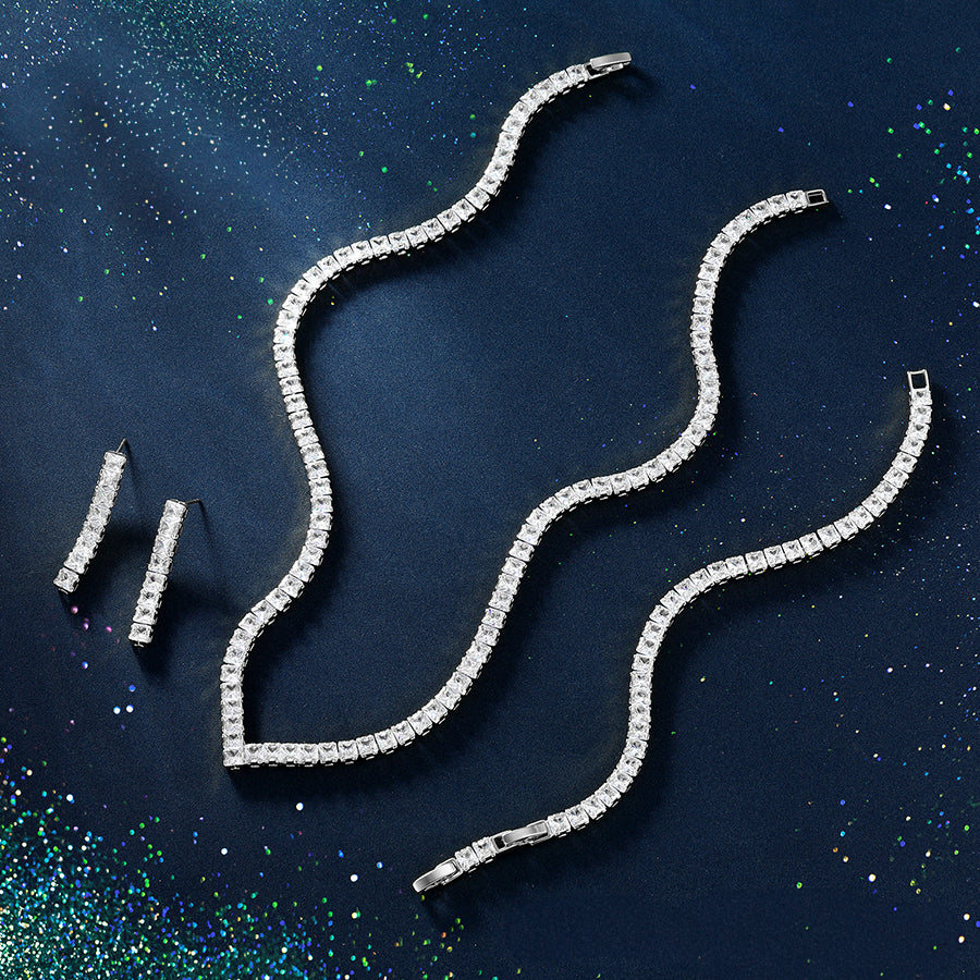 MG000866276 - Cubic Zirconia Necklace Set with Bracelet image 4