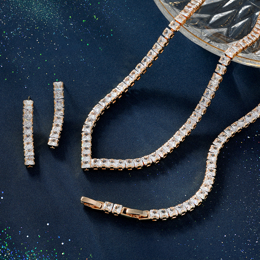 MG000866276 - Cubic Zirconia Necklace Set with Bracelet image 8