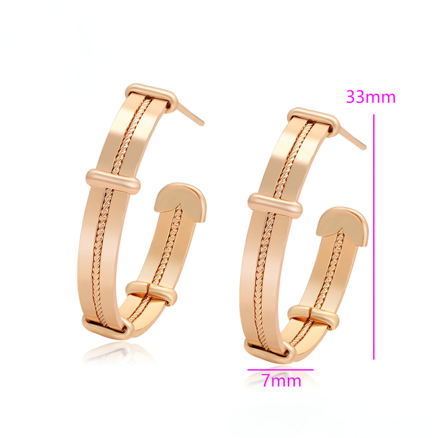 MG000932906 - 18K Rose-Gold Plated Hoops image 1