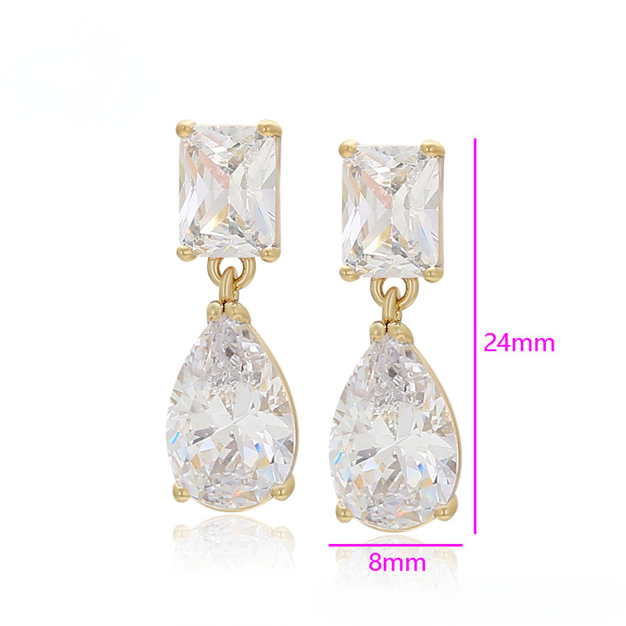 MG000889795 - 14K Gold-Plated Cubic Zirconia Earrings image 3
