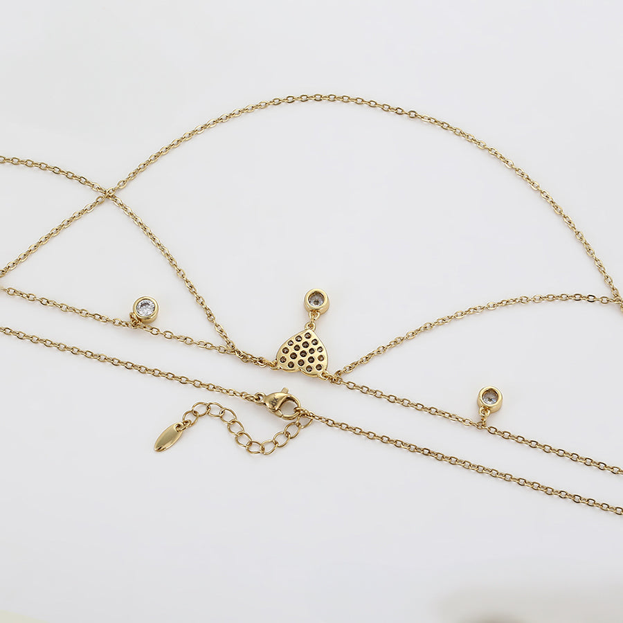MG000950290 - 14K Gold-Plated Layered Necklace image 3