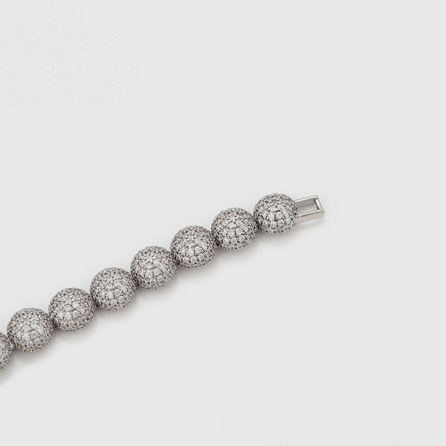 MG00805052 - Platinum-Plated Ball Bracelet image 2