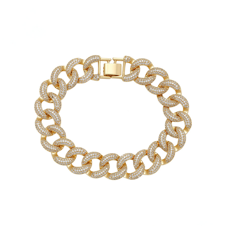 MG000465970 - 14K Gold-Plated Cuban Link Bracelet image 0