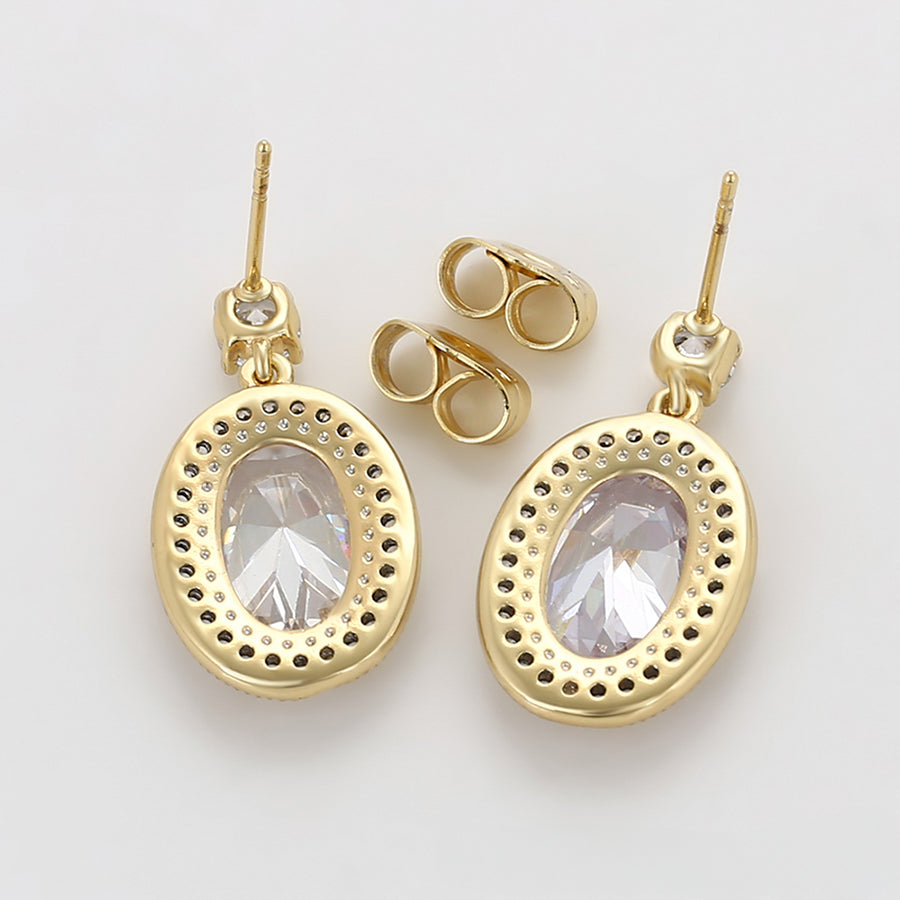 MG000884160 - 14K Gold-Plated Cubic Zirconia Earrings image 3