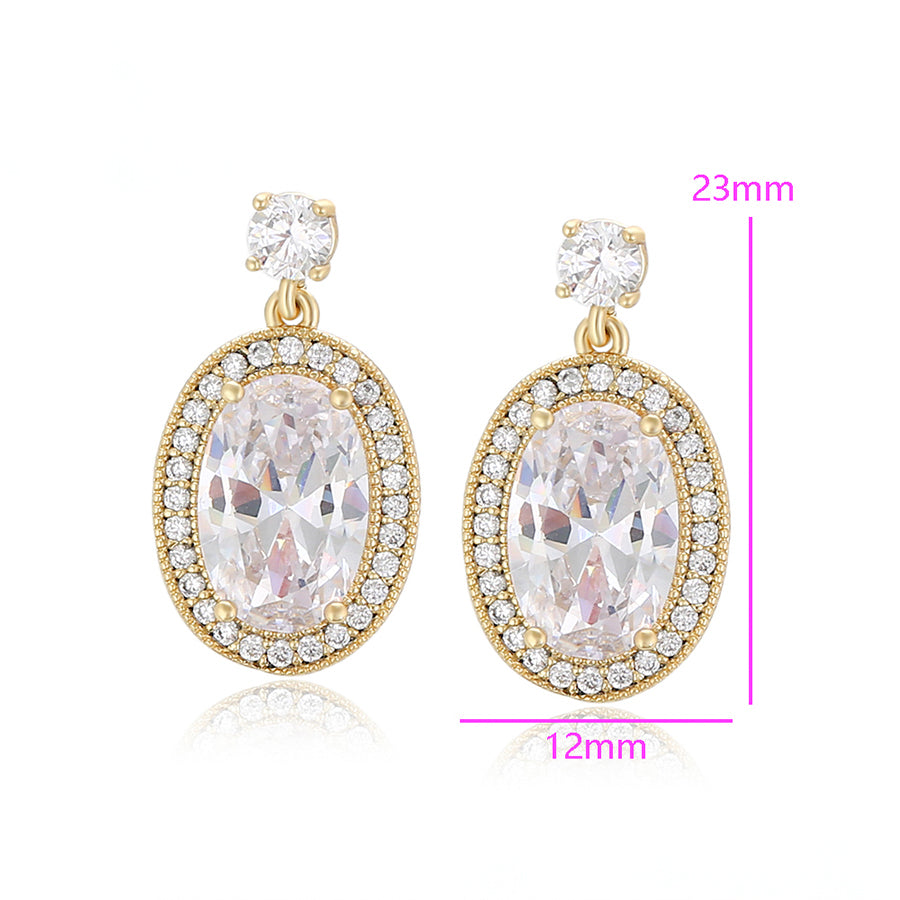 MG000884160 - 14K Gold-Plated Cubic Zirconia Earrings image 2