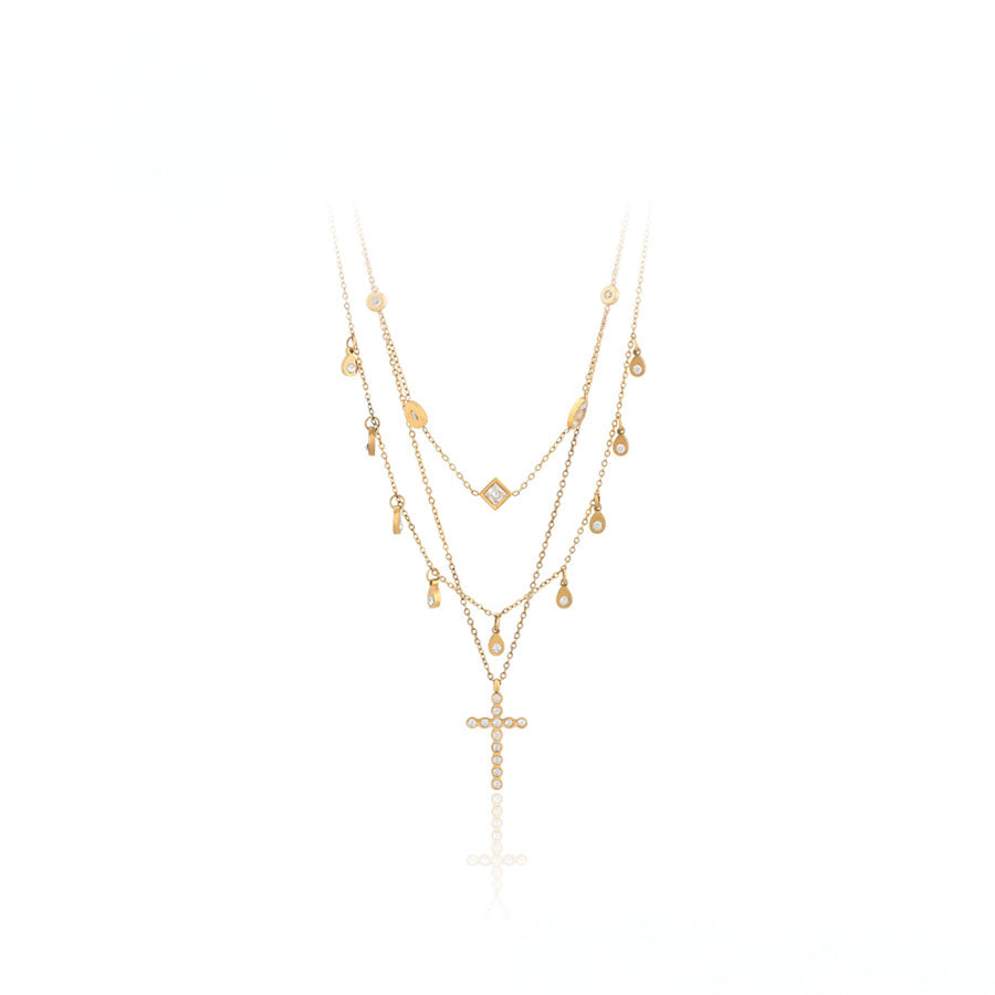 MG00897626 - 14K Gold-Plated Layered Necklace image 0