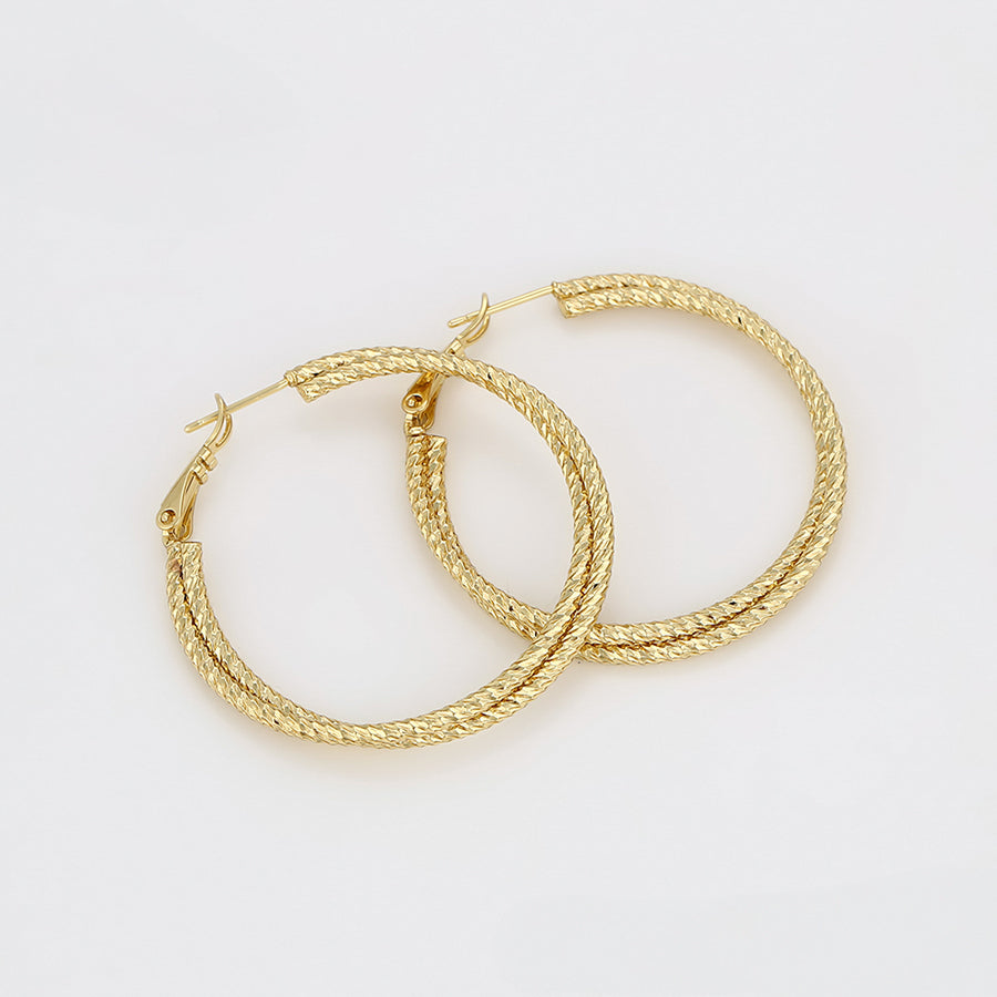 MG001030015 - 14K Gold-Plated Hoops image 1