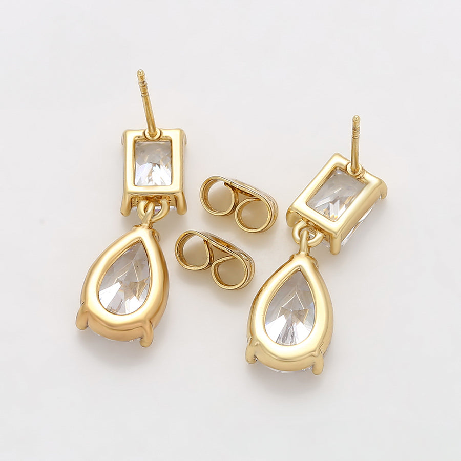 MG000889795 - 14K Gold-Plated Cubic Zirconia Earrings image 2