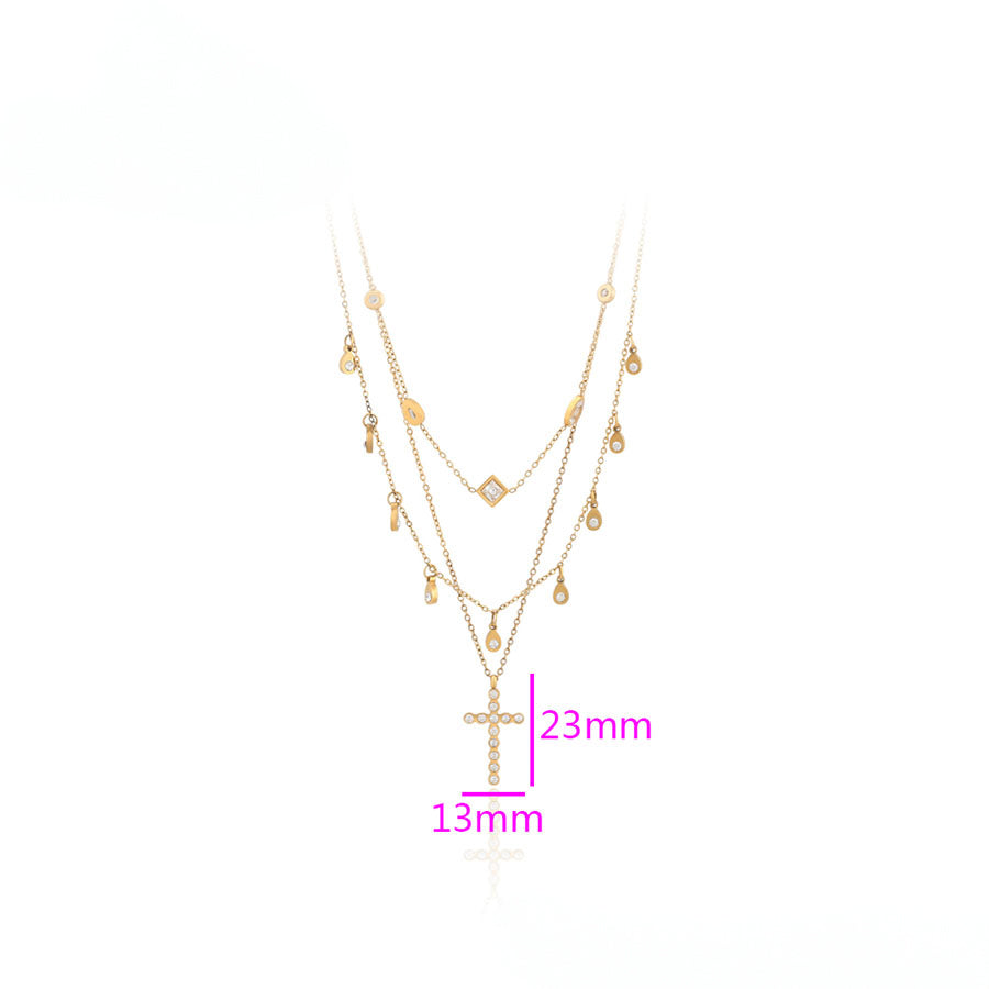 MG00897626 - 14K Gold-Plated Layered Necklace image 4