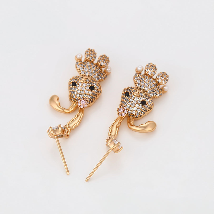MG000768153 - 18K Rose-Gold Plated Rabbit Earrings image 4