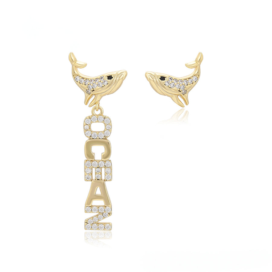 MG000024030 -  14K Gold-Plated Ocean Earrings image 0