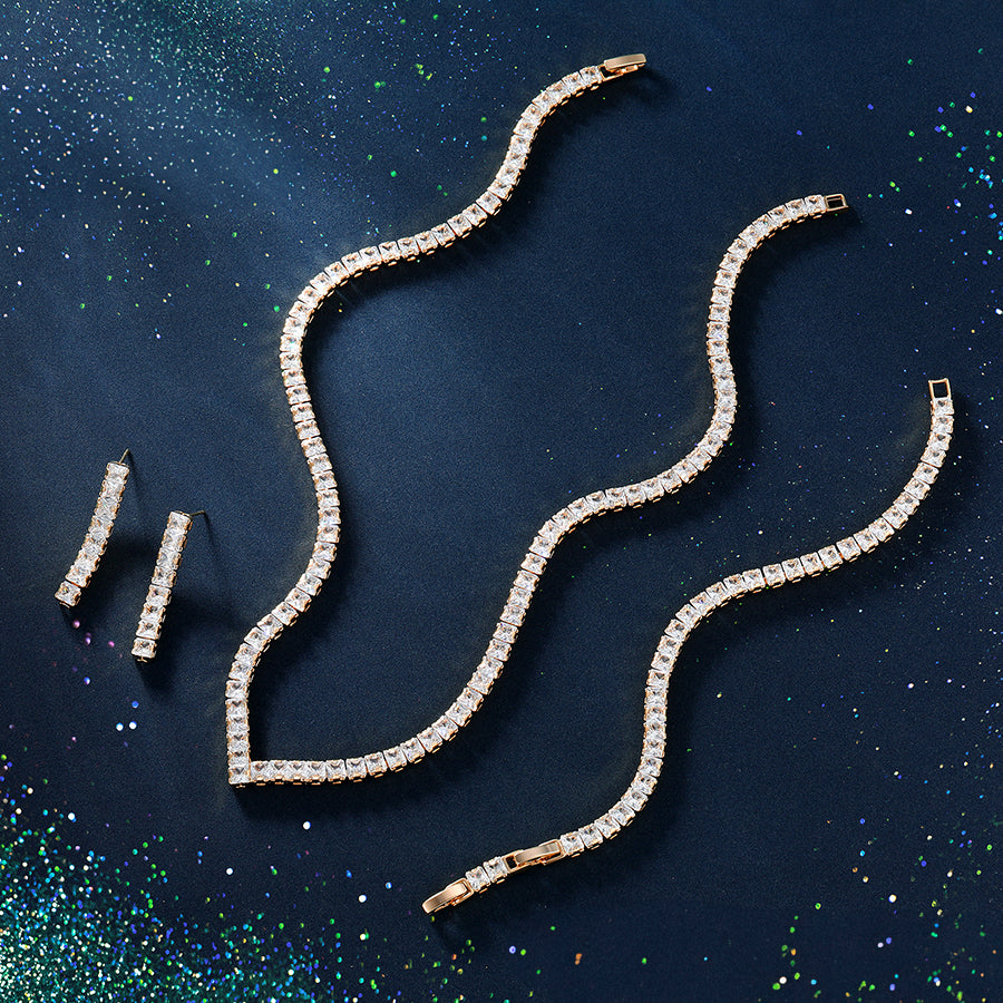 MG000866276 - Cubic Zirconia Necklace Set with Bracelet image 7